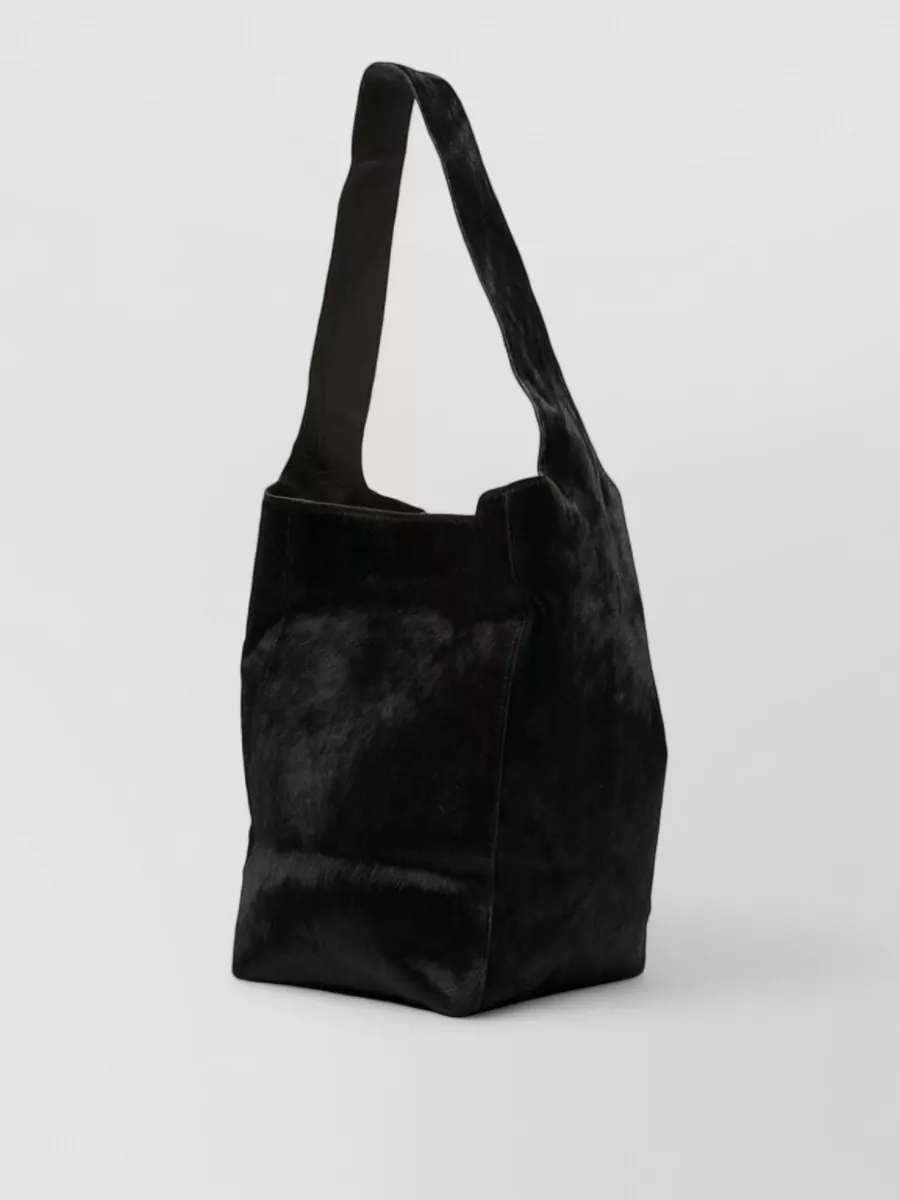 Alysi Calf Hair Leather Bucket Bag