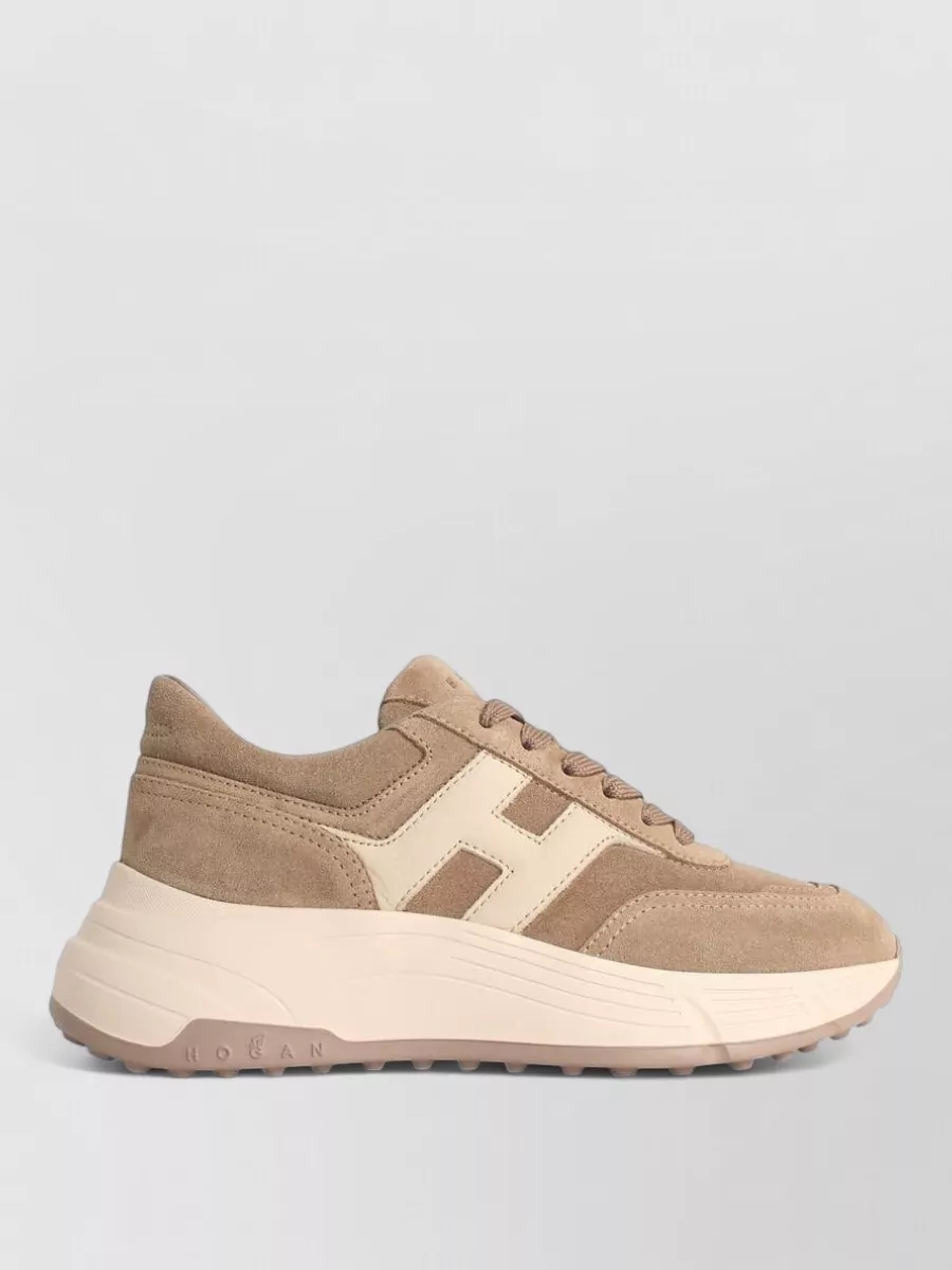 Hogan Leather Lace-Up Sneakers