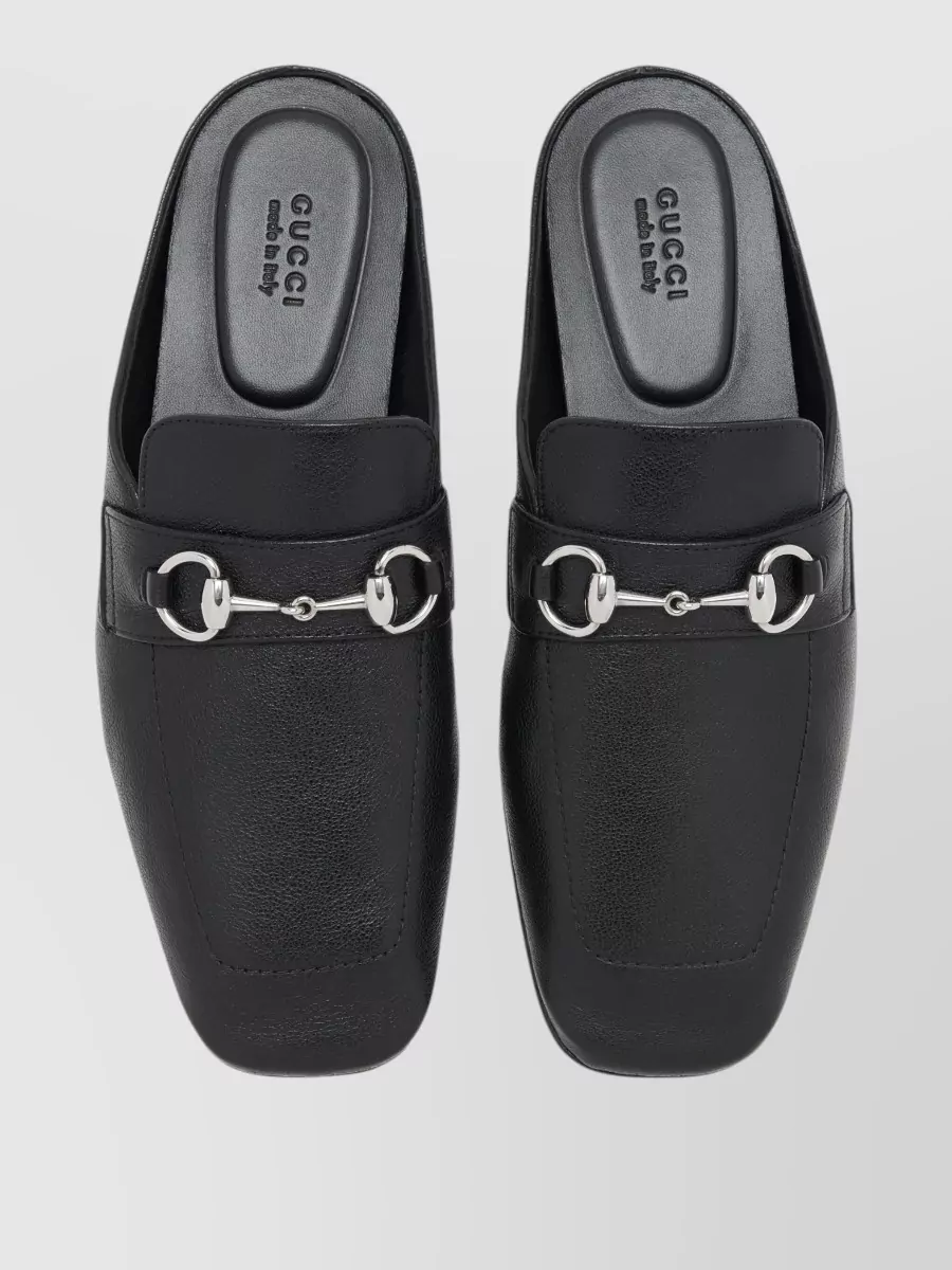 Gucci Leather Mules
