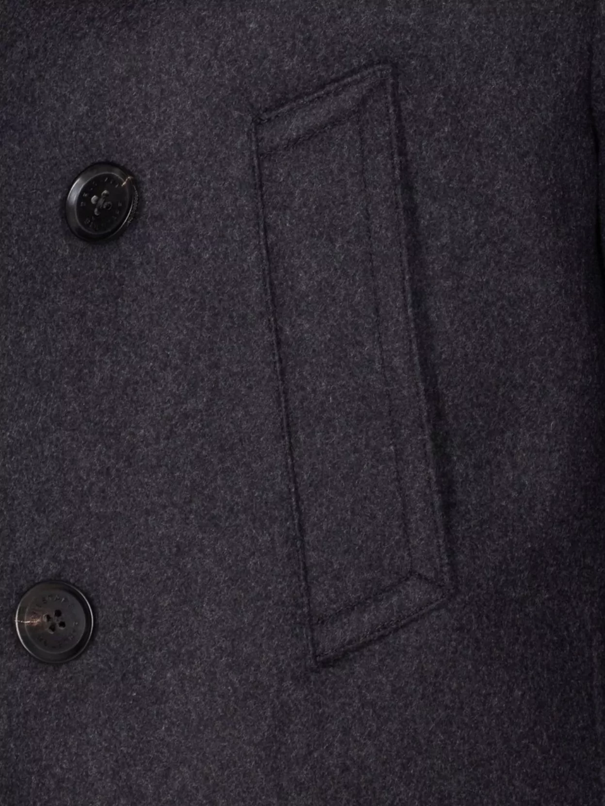 Belstaff Double-Breasted Coat Reinforced Shoulders