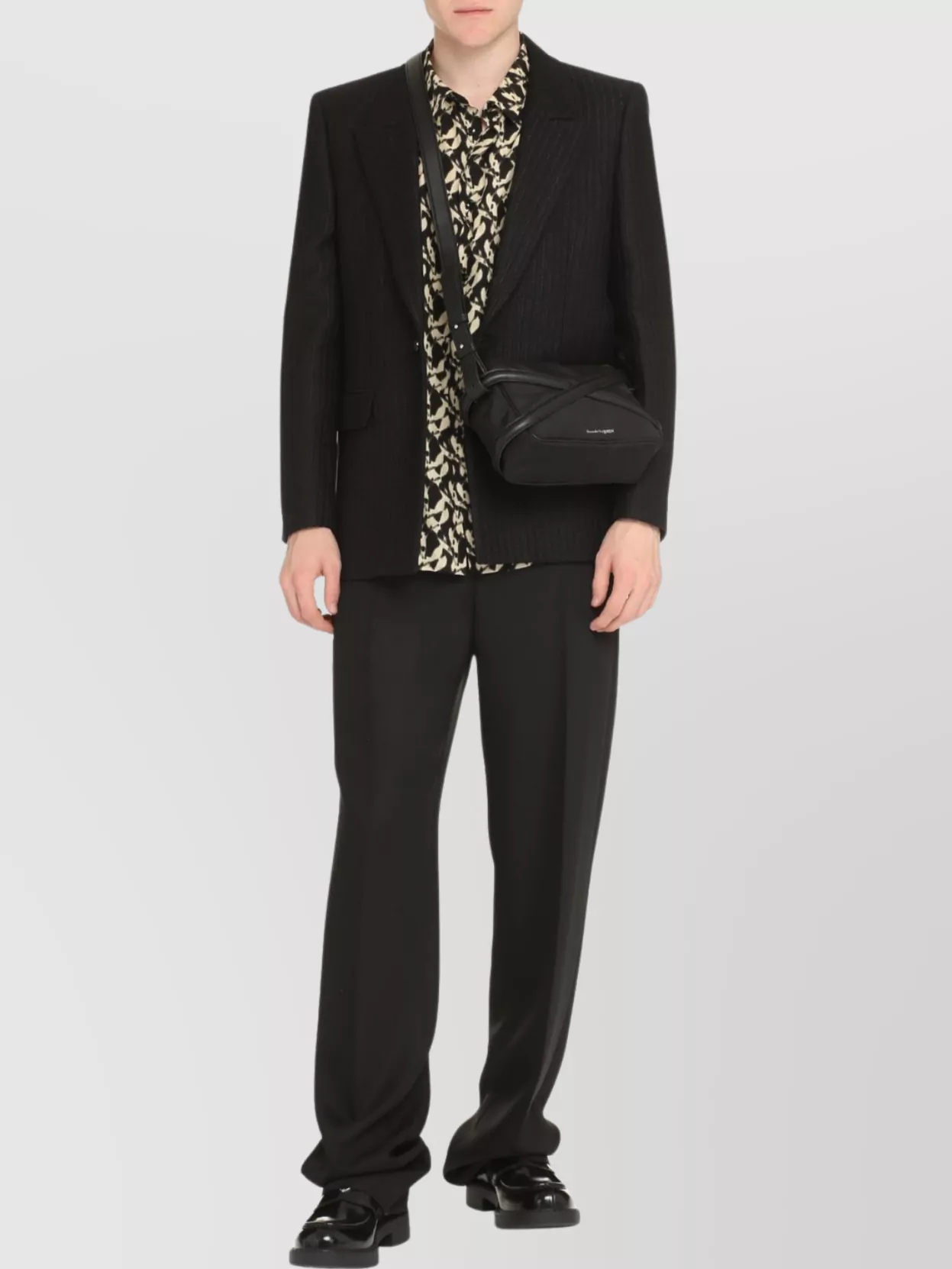 Saint Laurent Tailored One Button Blazer In Black