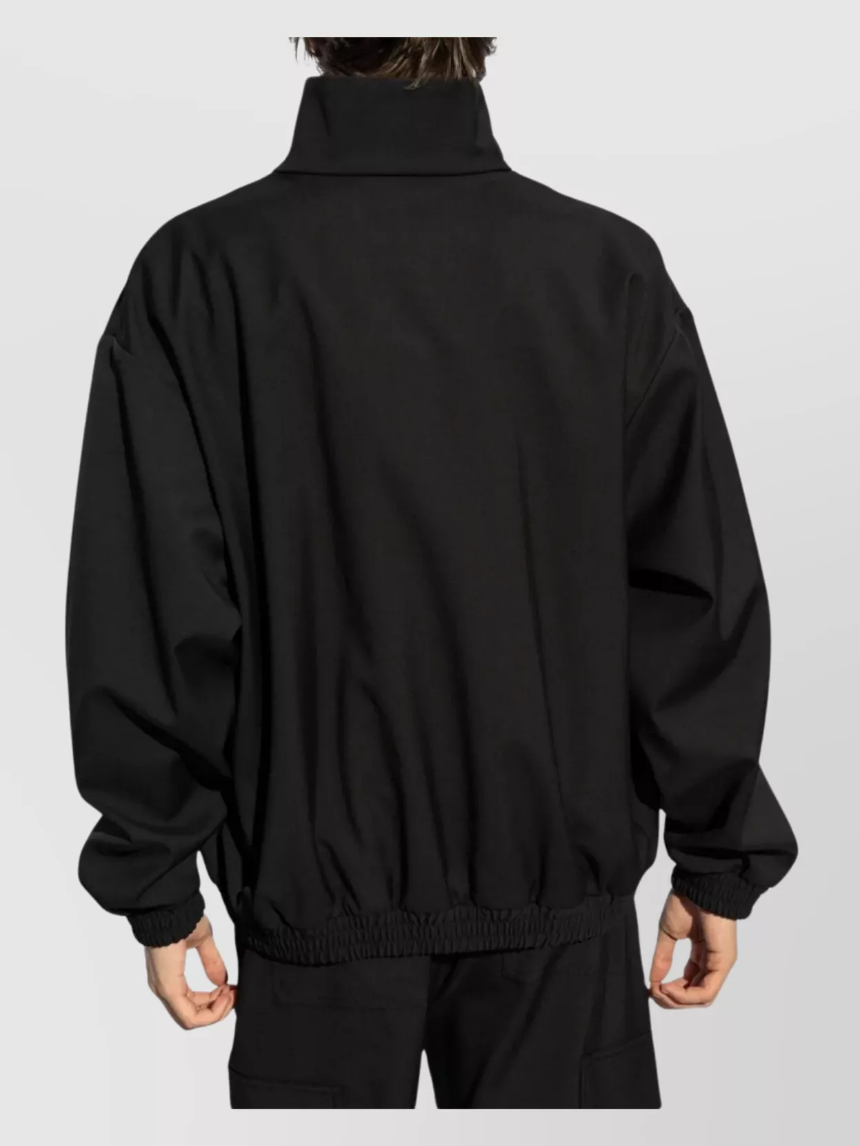 Dolce&Gabbana Jacket With Elasticated Cuffs And High Collar