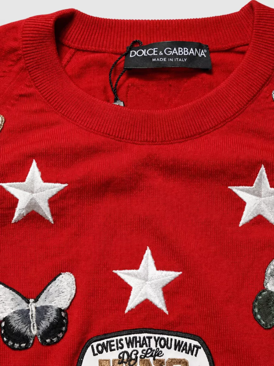 Dolce&Gabbana Virgin Wool Crew Neck Sweater