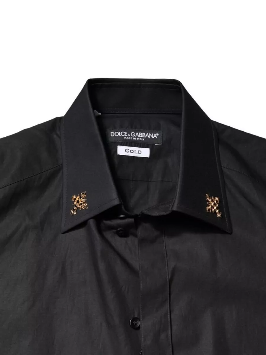 Dolce&Gabbana Cotton Embellished Dress Shirt