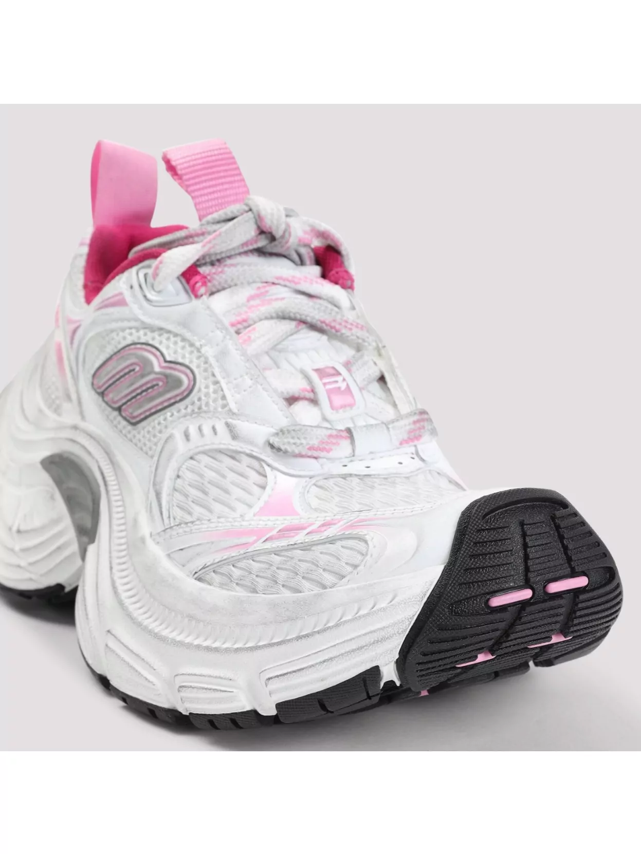 Balenciaga Multicolor Mesh And Rubber 6xl Sneakers In White