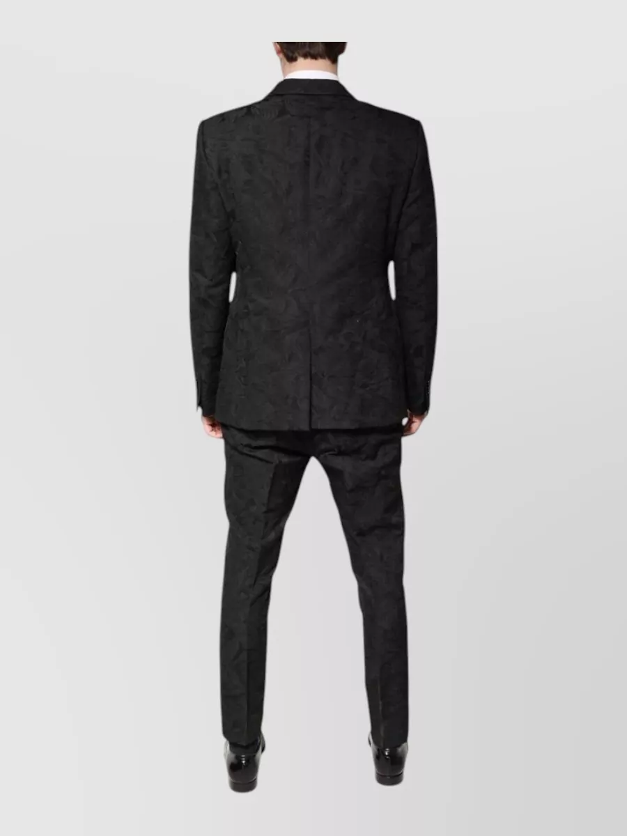 Dolce&Gabbana Floral Jacquard Single-Breasted Suit
