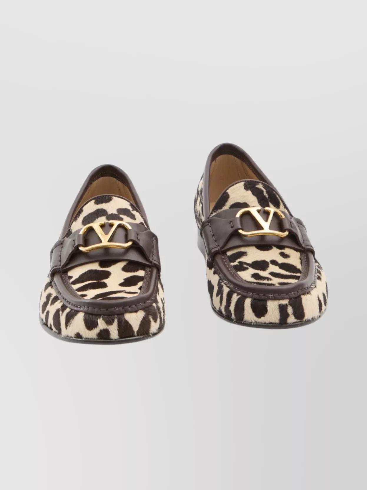 Valentino Garavani Signature Loafers Animalier Pattern