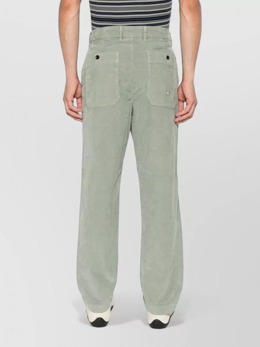 C.p. Company Chino Trousers Velvet Texture Belt Loops