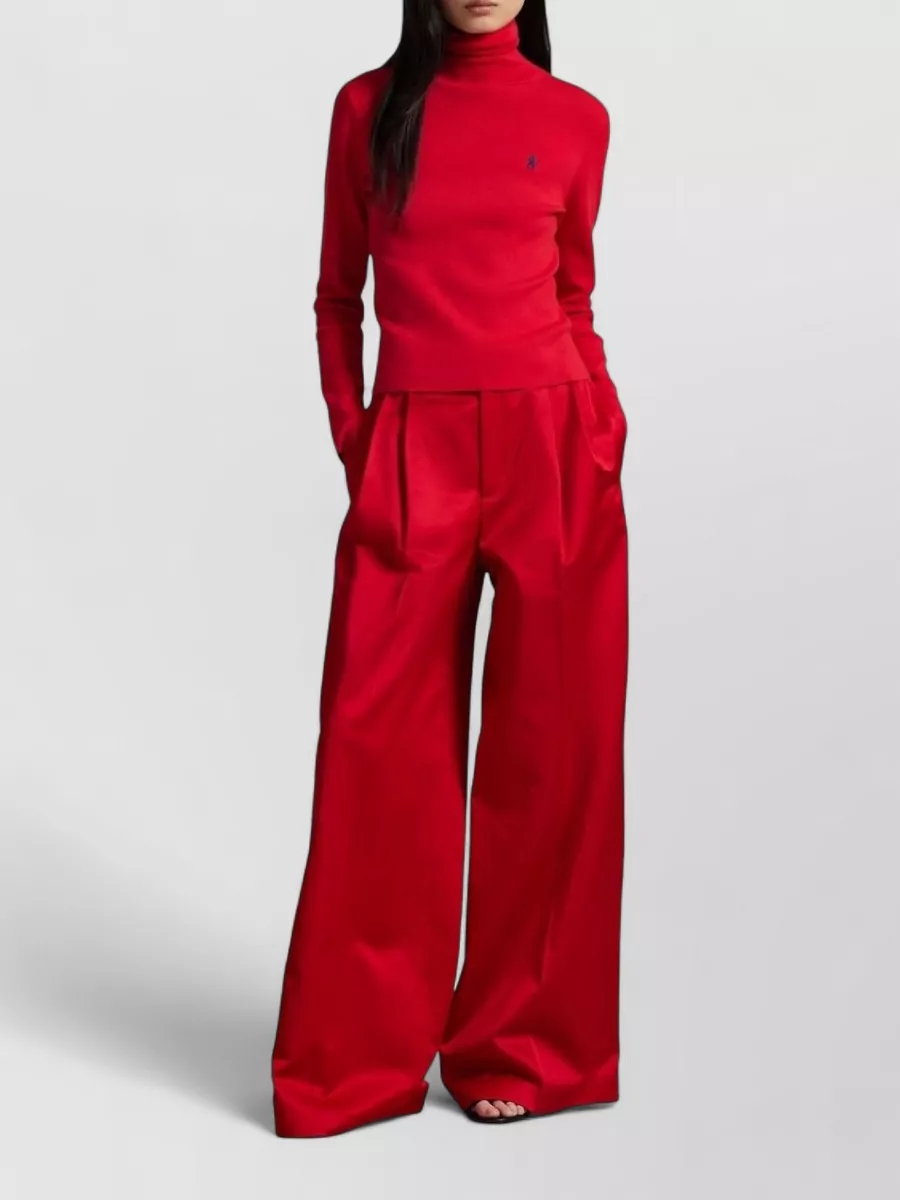 Ralph Lauren High Waist Palazzo Trousers Wide Leg
