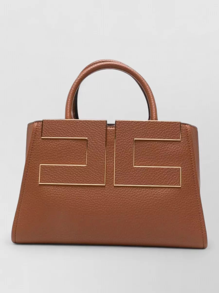 Elisabetta Franchi grained faux leather shoulder bag