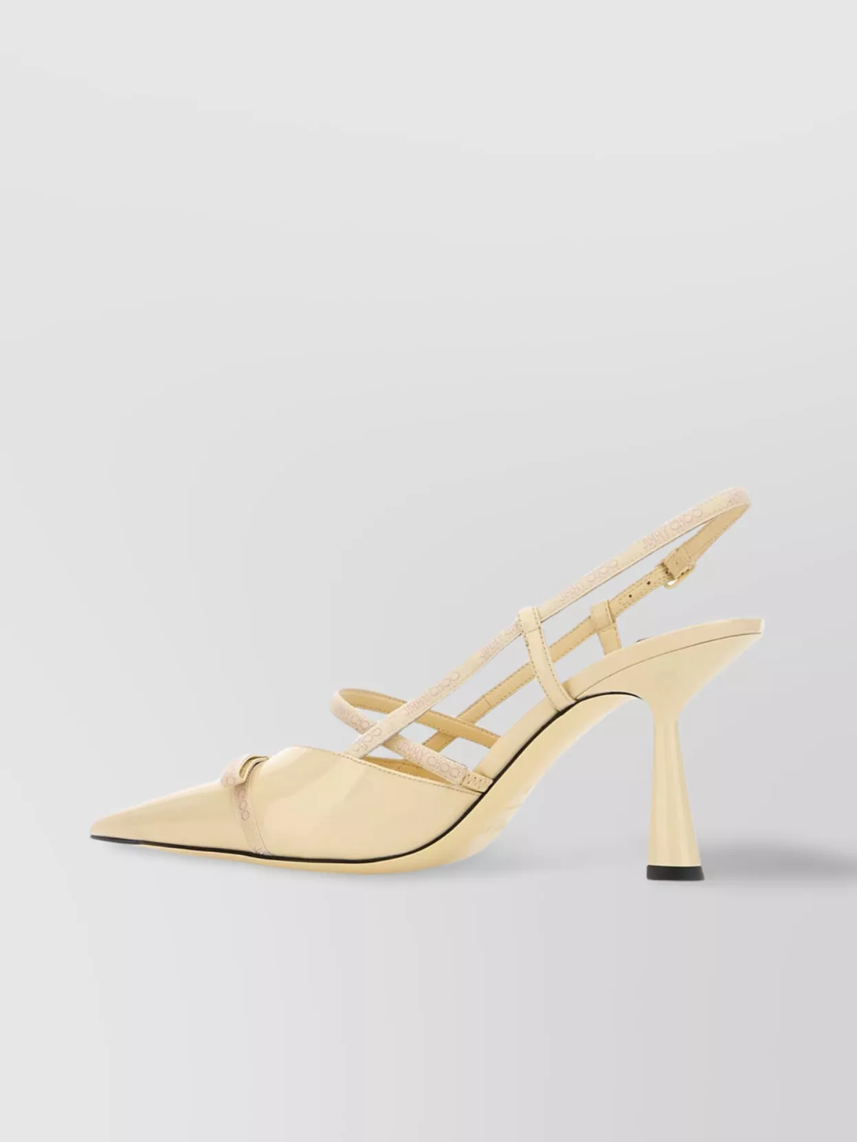 Jimmy Choo Danica Leather Pumps Strappy Toe Heel
