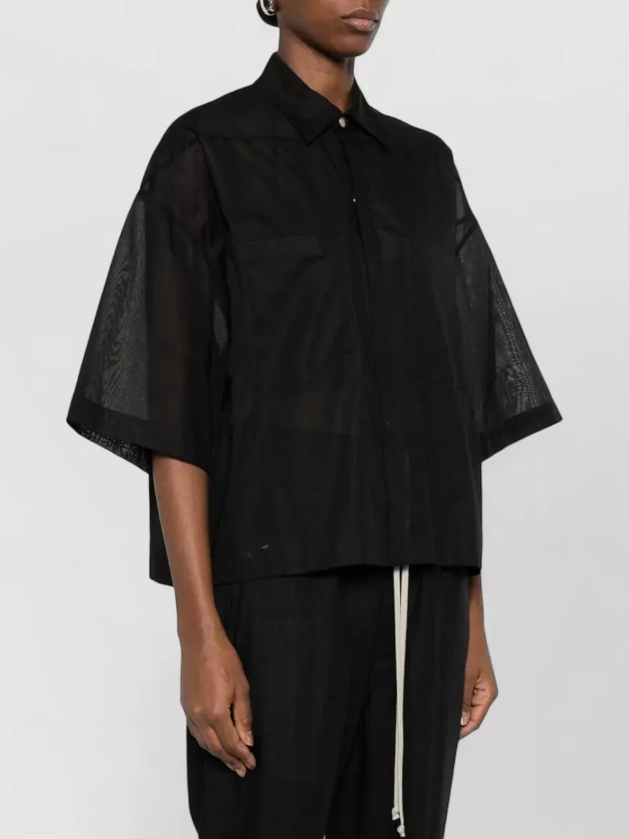 Rick Owens Cotton Short-Sleeve Shirt