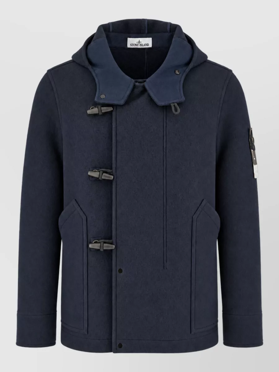 Stone Island cashmere hooded jacket