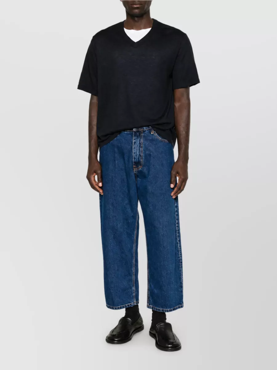Lisa Yang cashmere v-neck short-sleeve t-shirt