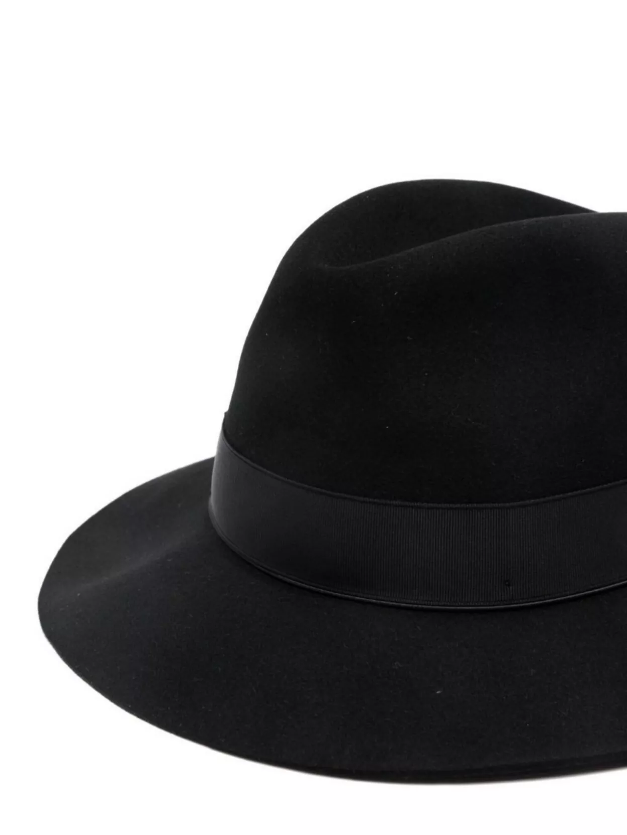 Borsalino Wide Brim Hat Featuring A Ribbon Band