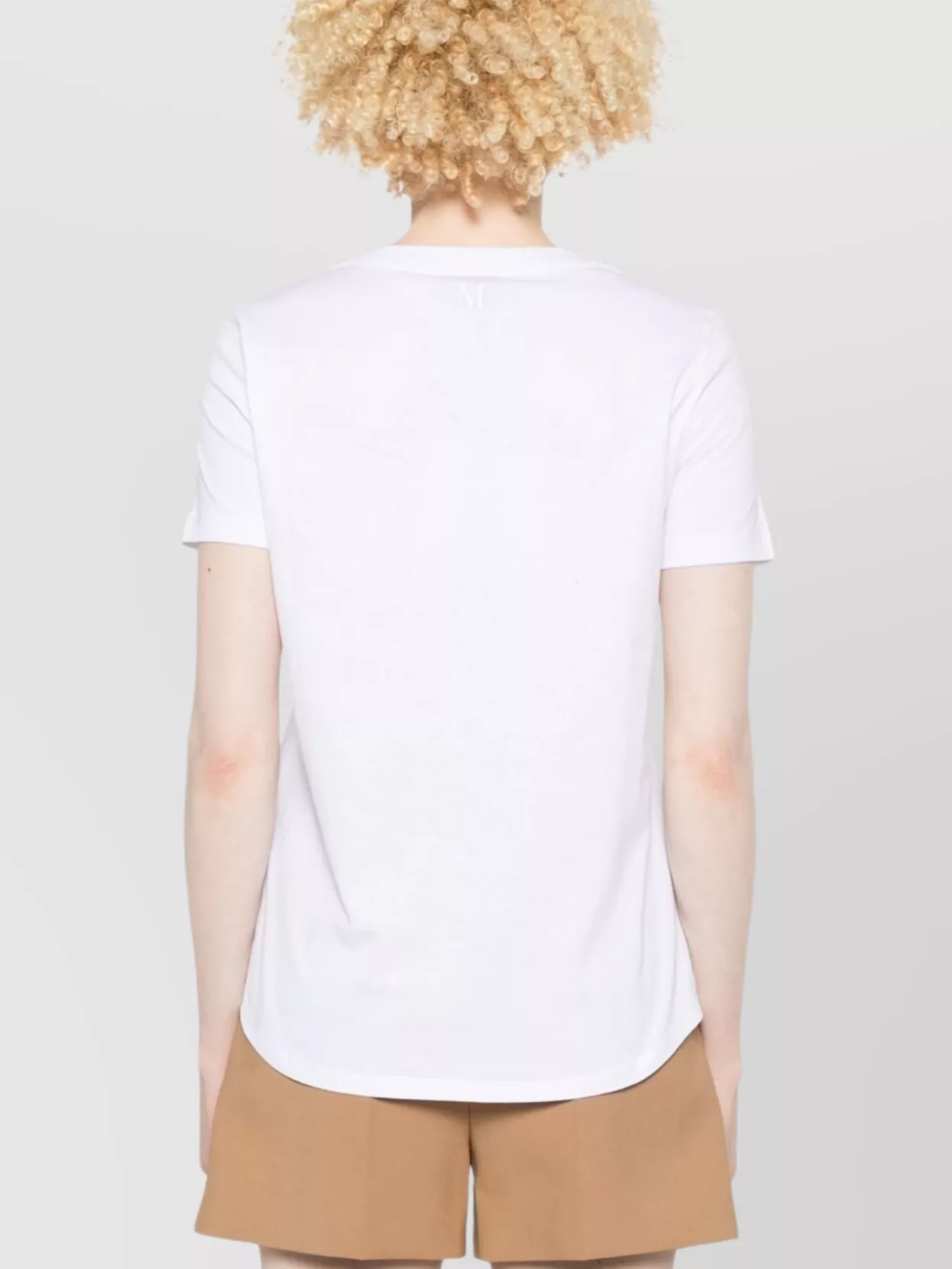 S Max Mara Crew Neck Embroidered Detail Short Sleeves