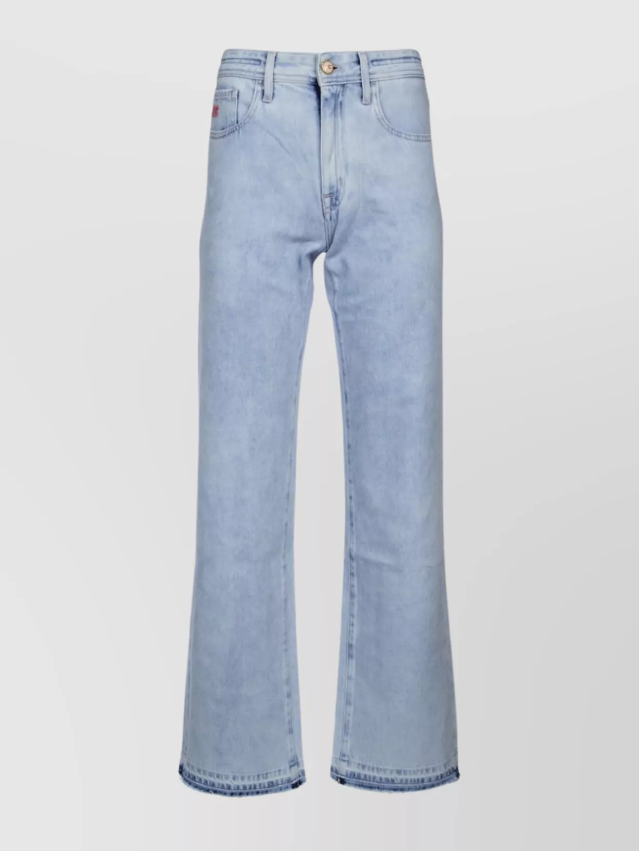 Jacob Cohen Denim Trousers With Belt Loops And Contrast Stitching In Blue