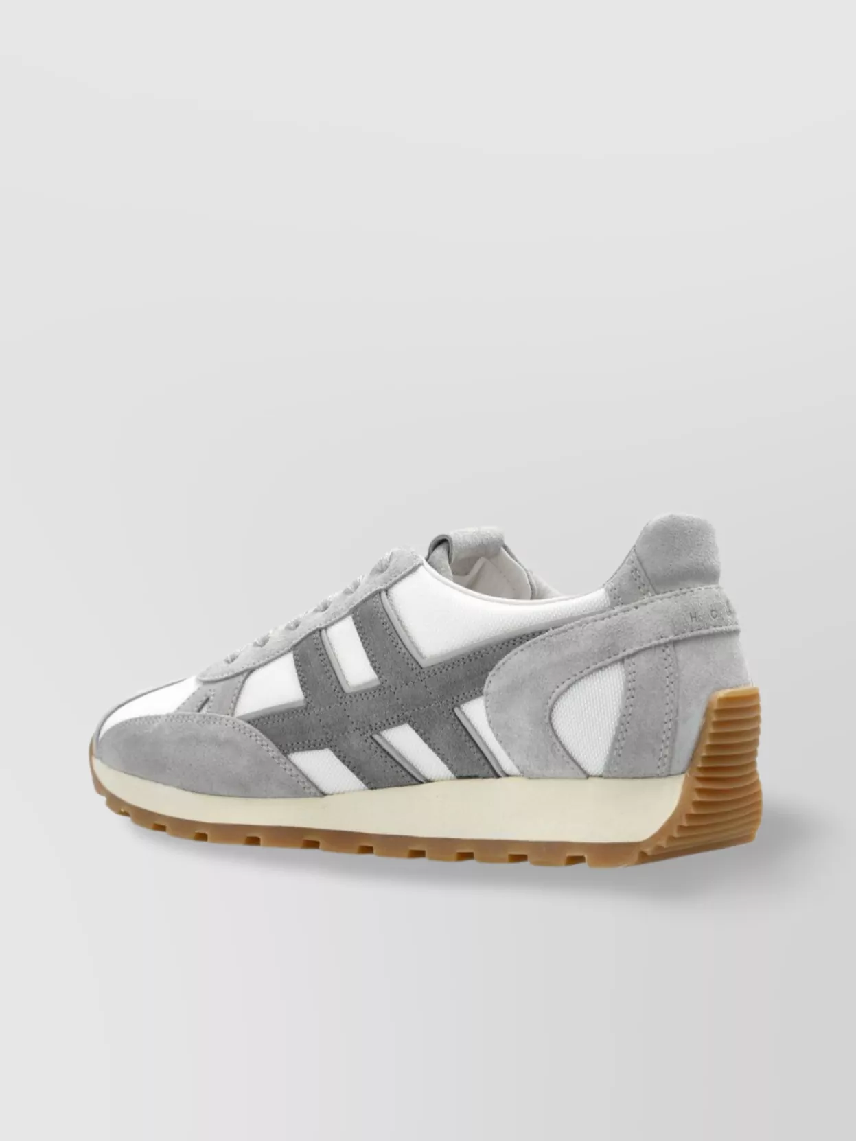 Hogan Panelled Design Rubber Sole Suede Sneakers