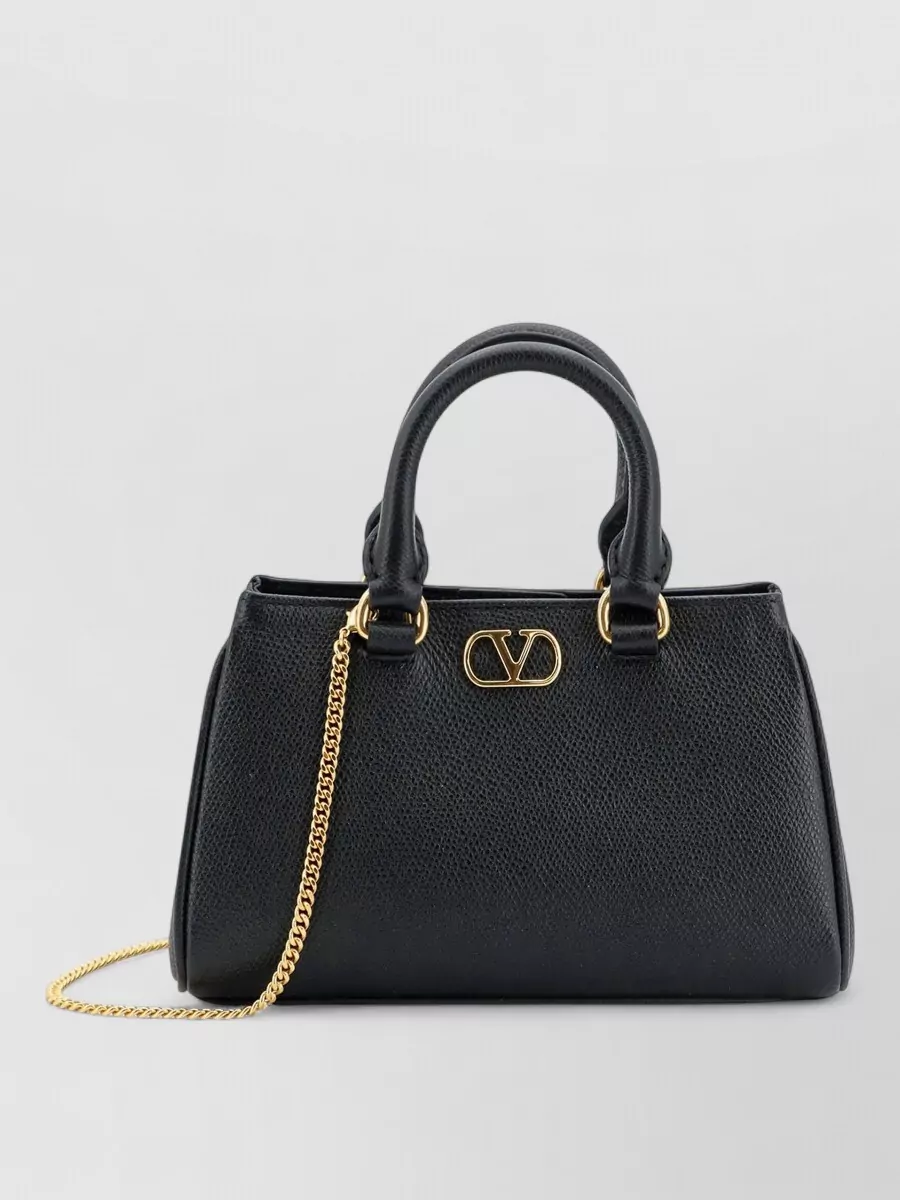 Valentino Garavani Vlogo Signature Mini Leather Clutch Bag