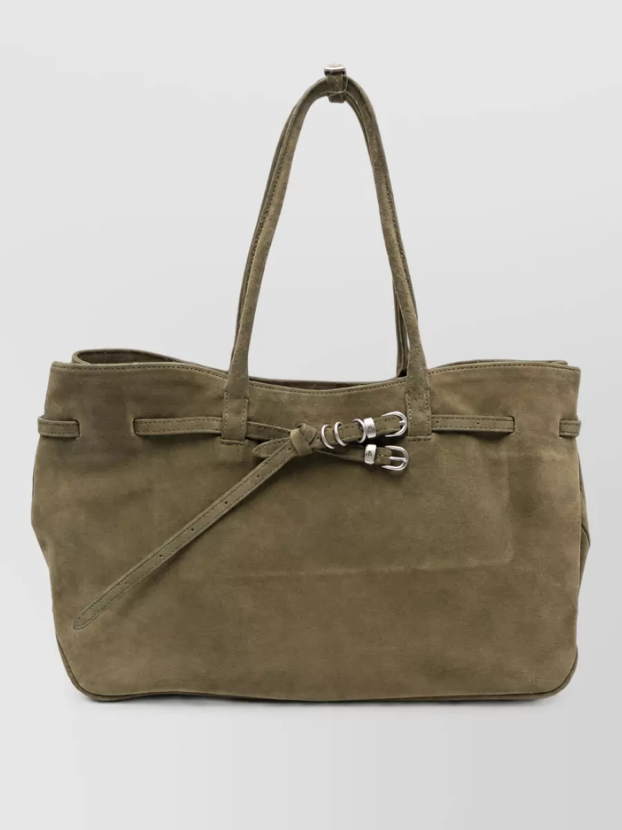 Marge Sherwood suede leather bucket bag