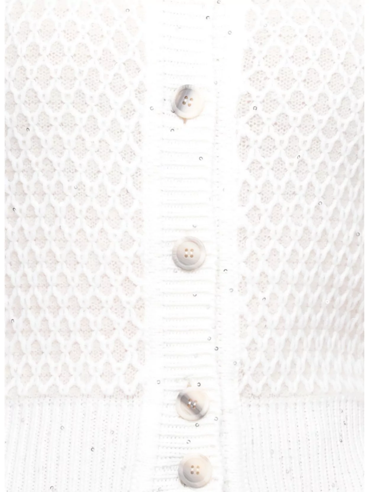 Peserico Sleeveless Textured Knit Top Paillettes