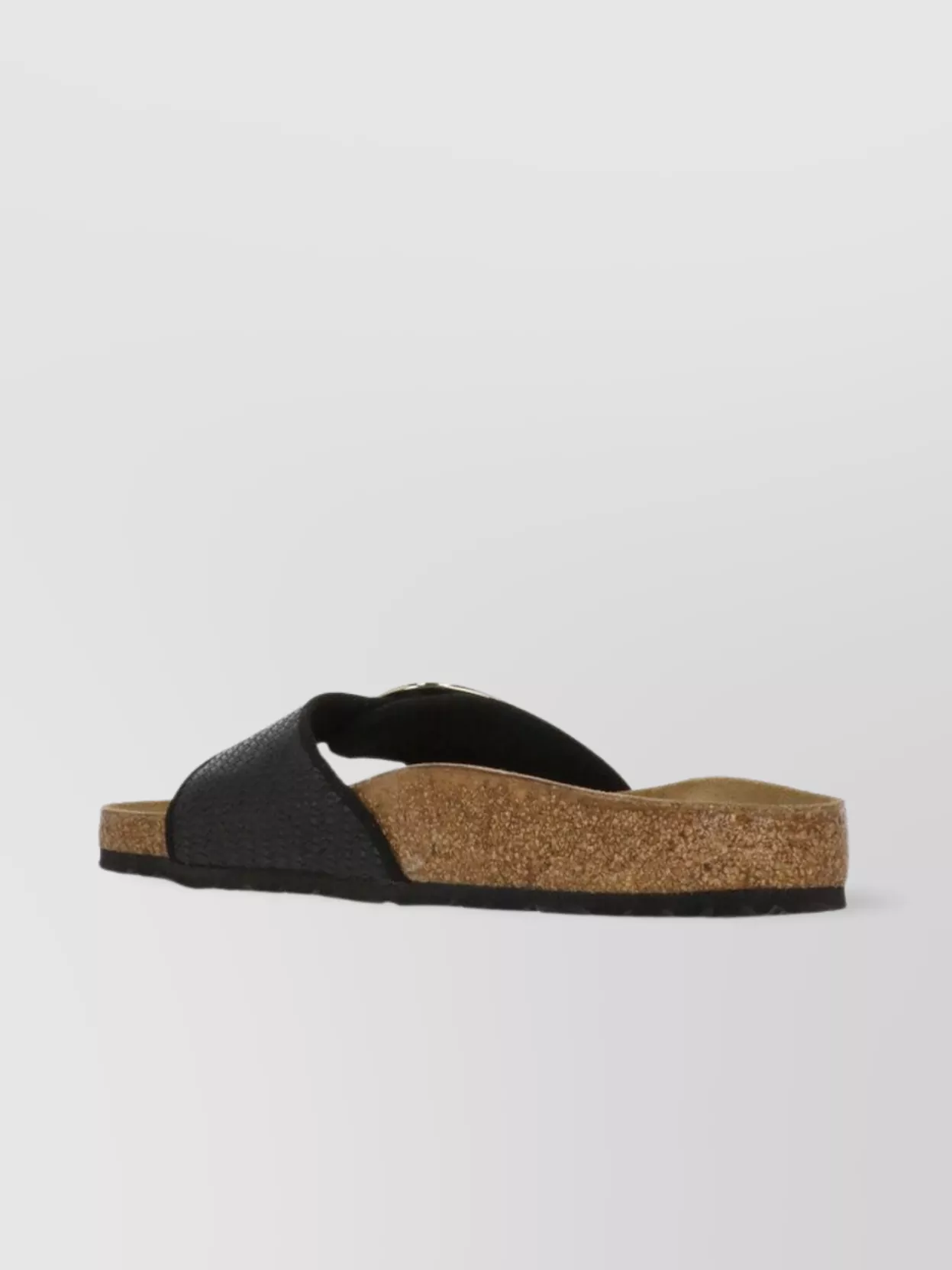Birkenstock Raffia Sandals With Textured Strap And Buckle