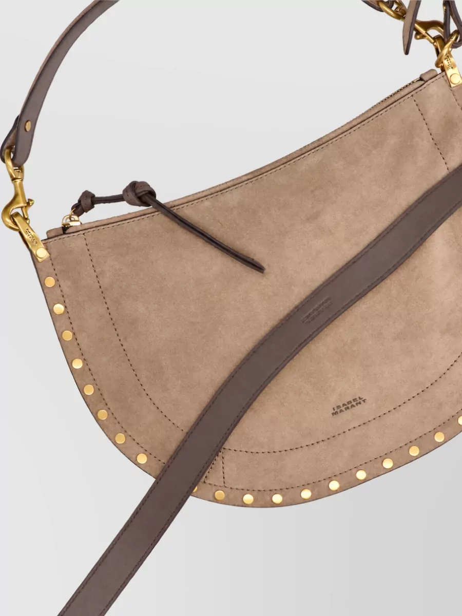 Isabel Marant Oskan Moon Suede Clutch Bag