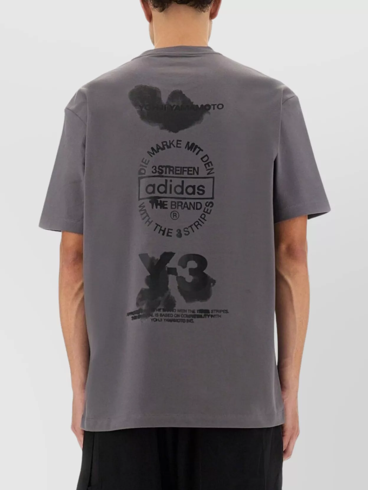 Y-3 Graphic Print Crew Neck T-Shirt
