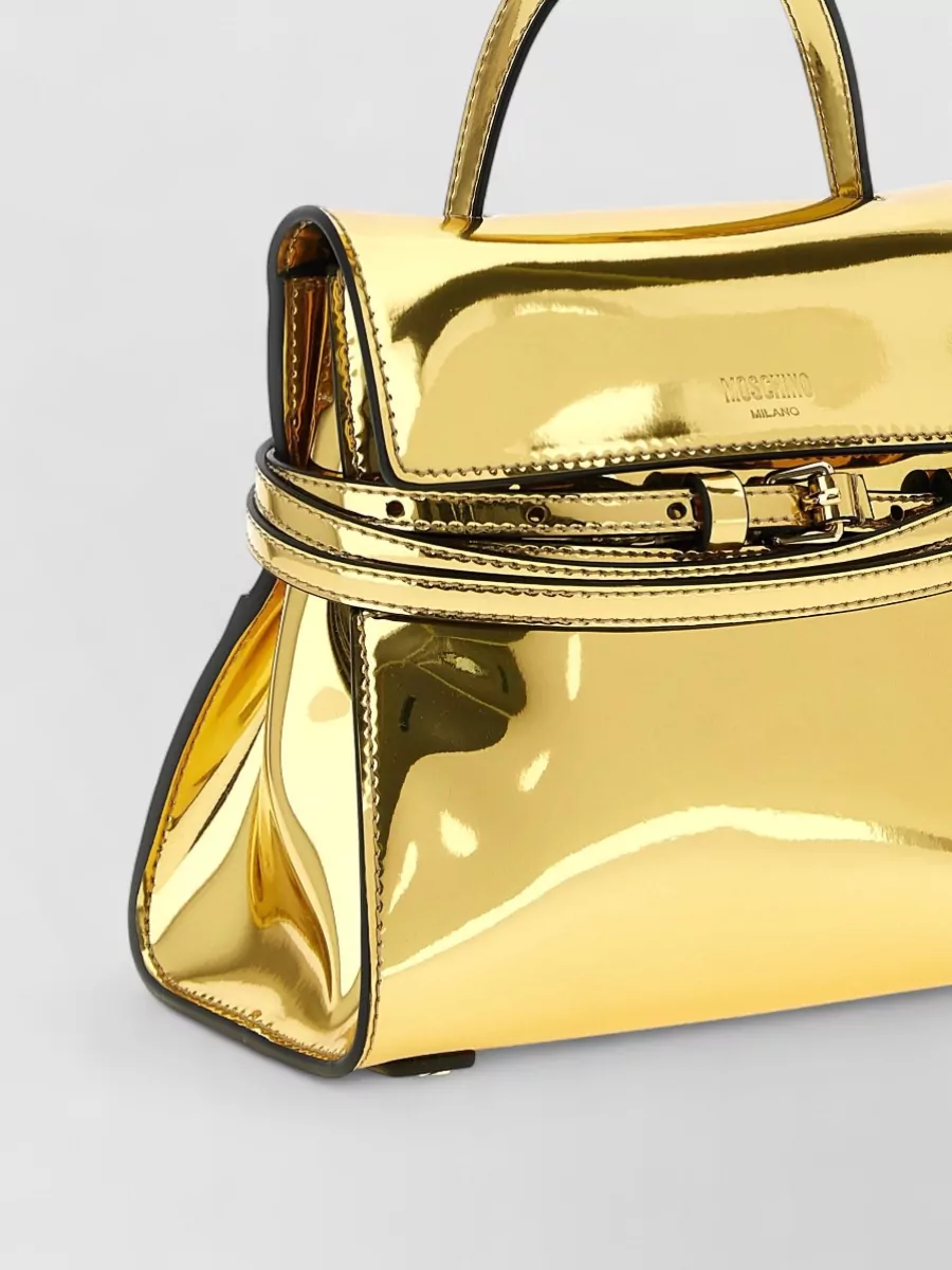 Moschino Mirror-Effect Shoulder Bag