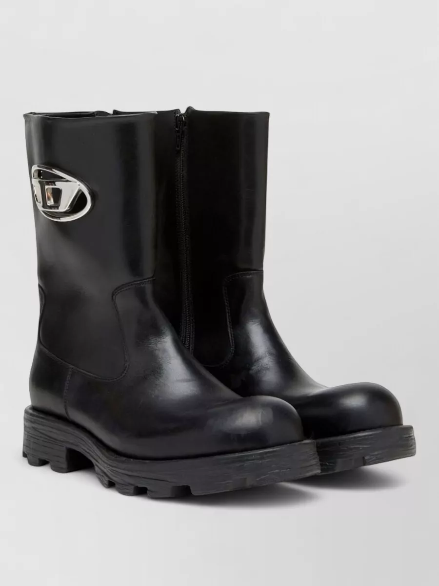 Diesel Leather Ankle Boots