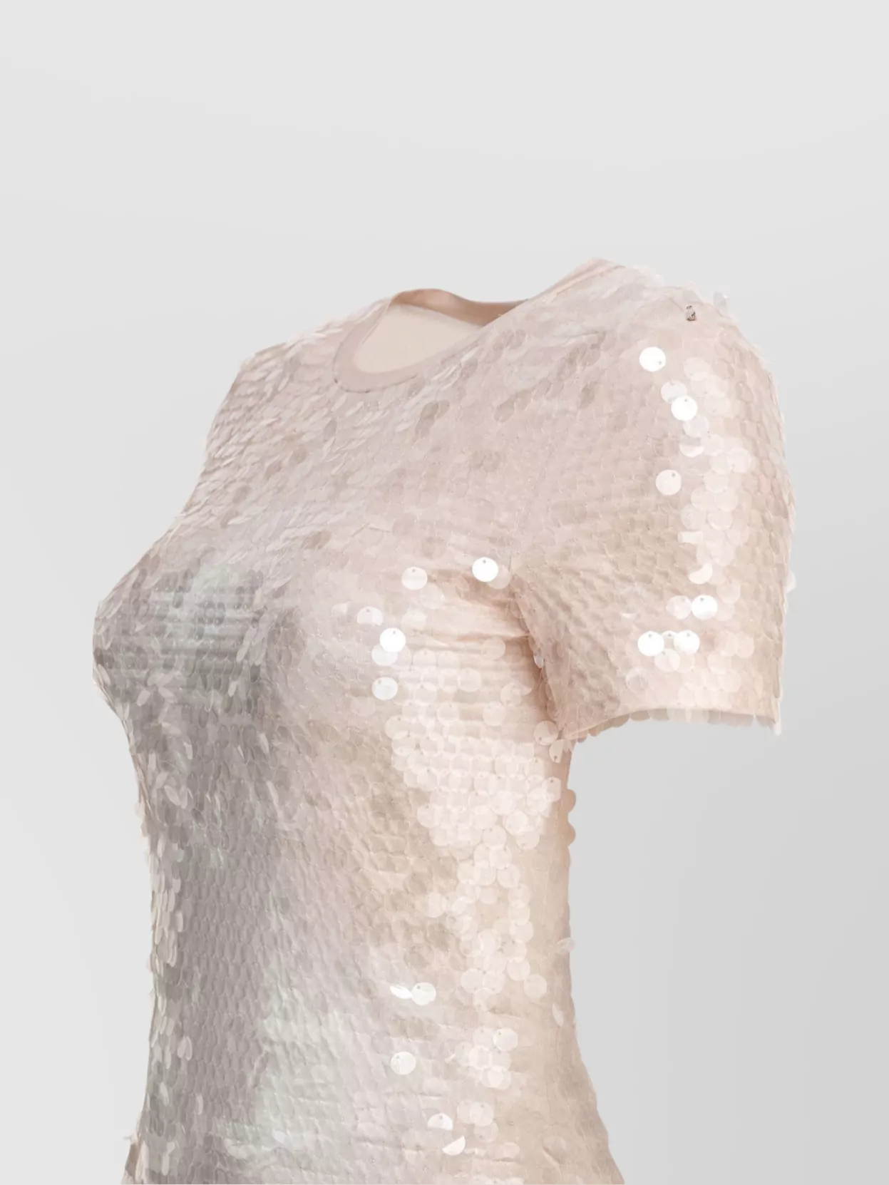 Sportmax Slit Back Midi Dress With Sequin Embellishment