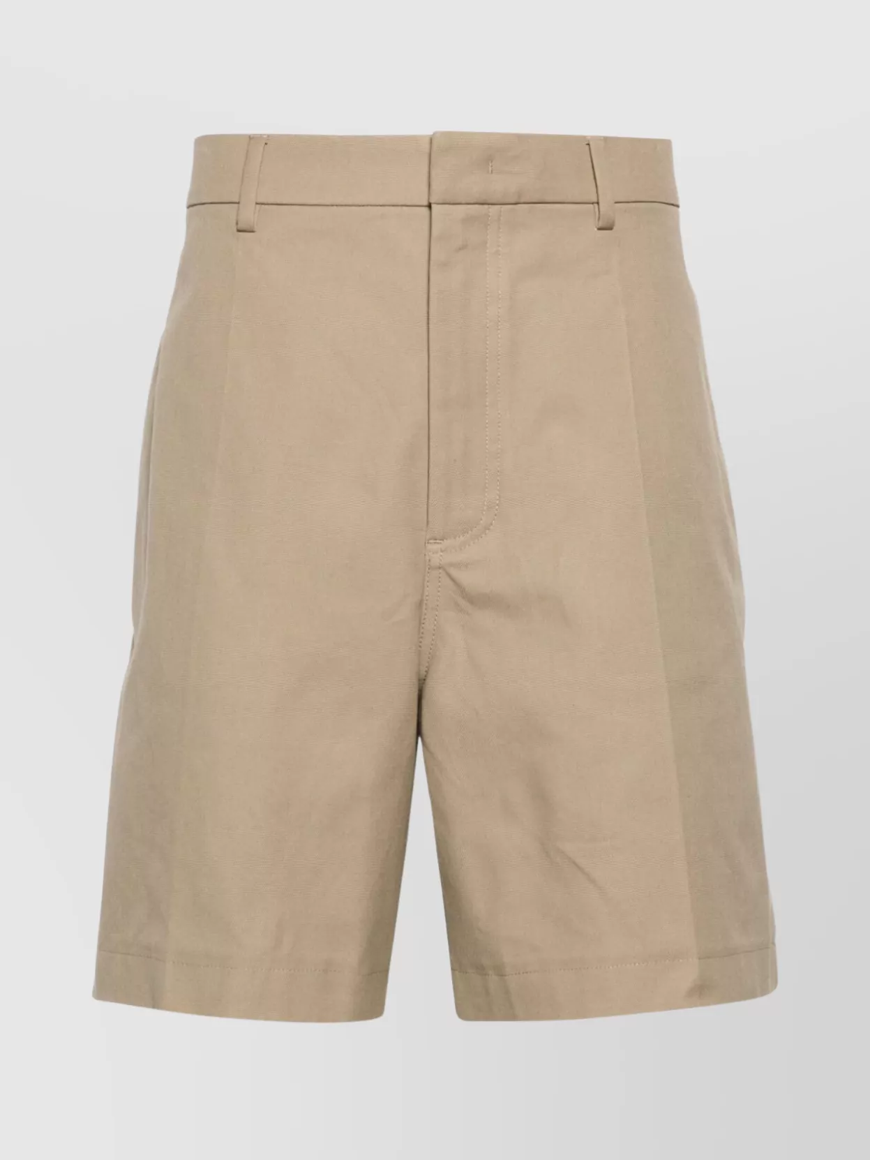 Shop Valentino Knee-length Cotton Twill Shorts