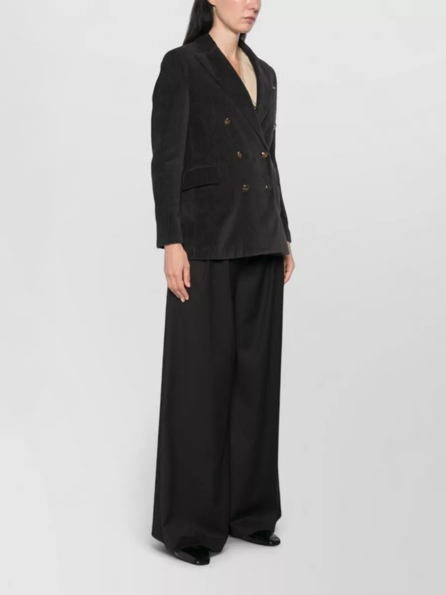 Circolo 1901 Cotton Corduroy Double-Breasted Suit Jacket
