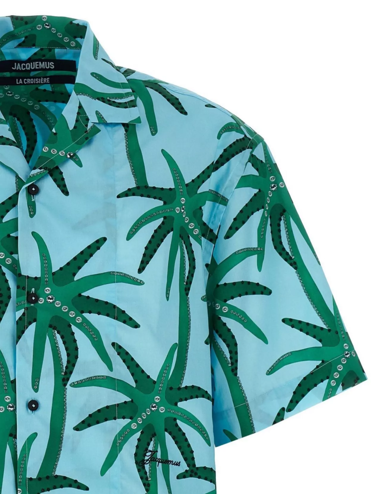 Shop Jacquemus 'short Sleeves All-over Print' Shirt