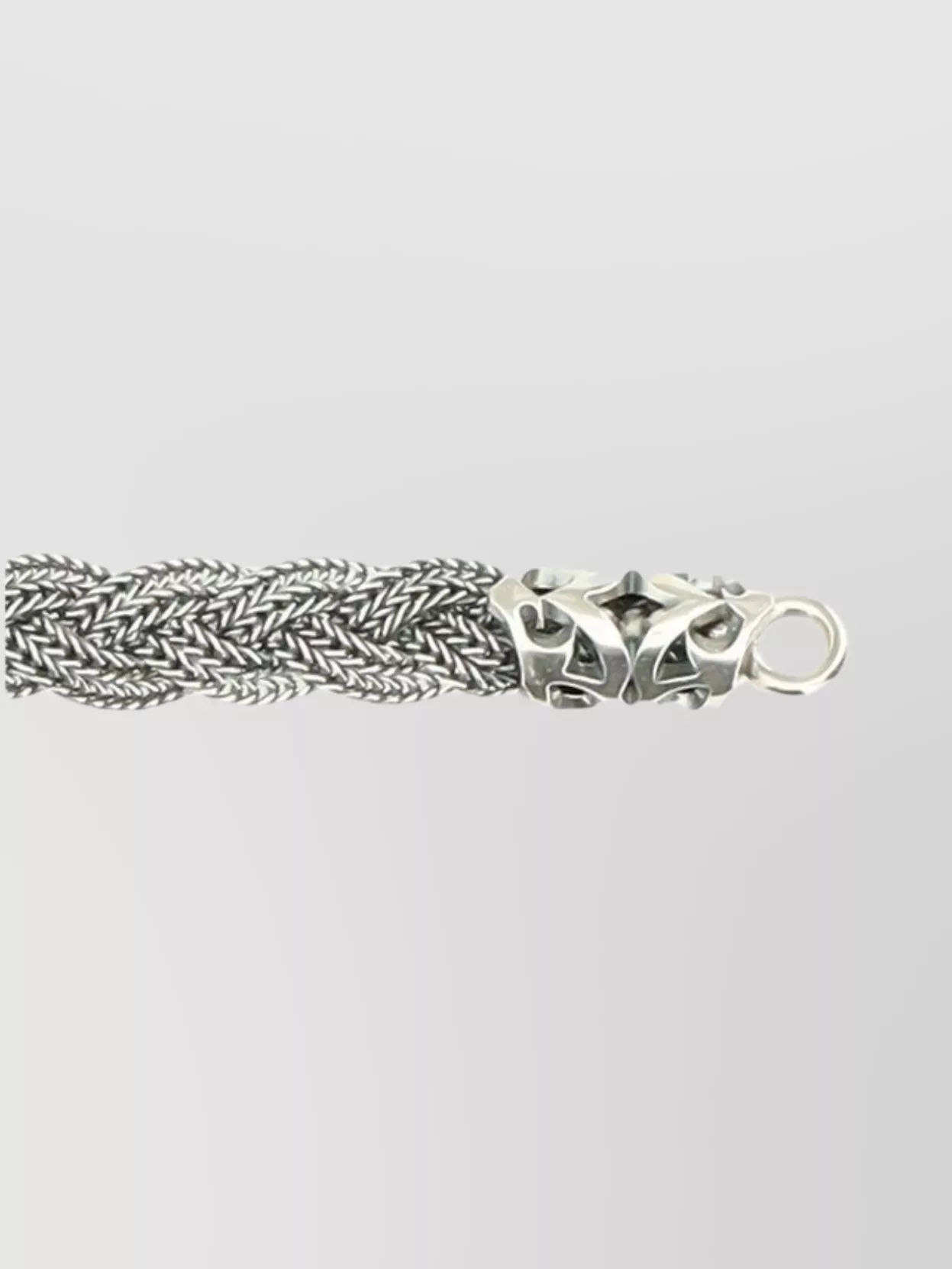 Shop Emanuele Bicocchi Braided Chain Link Bracelet