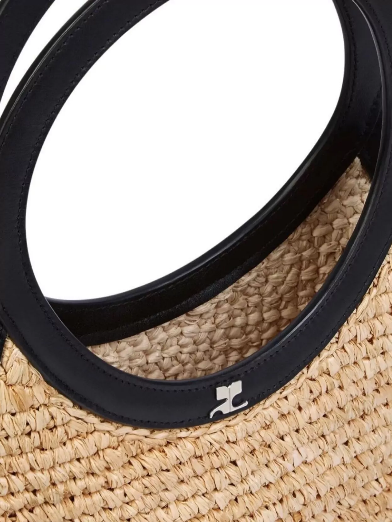 Courrèges Sacred Raffia Tote Bag