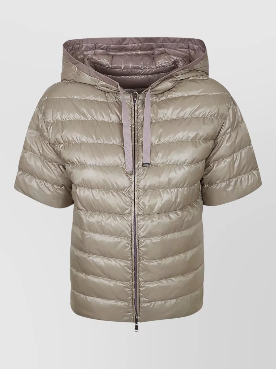 Herno Down Reversible Quilted Short-Sleeve Puffer Jacket