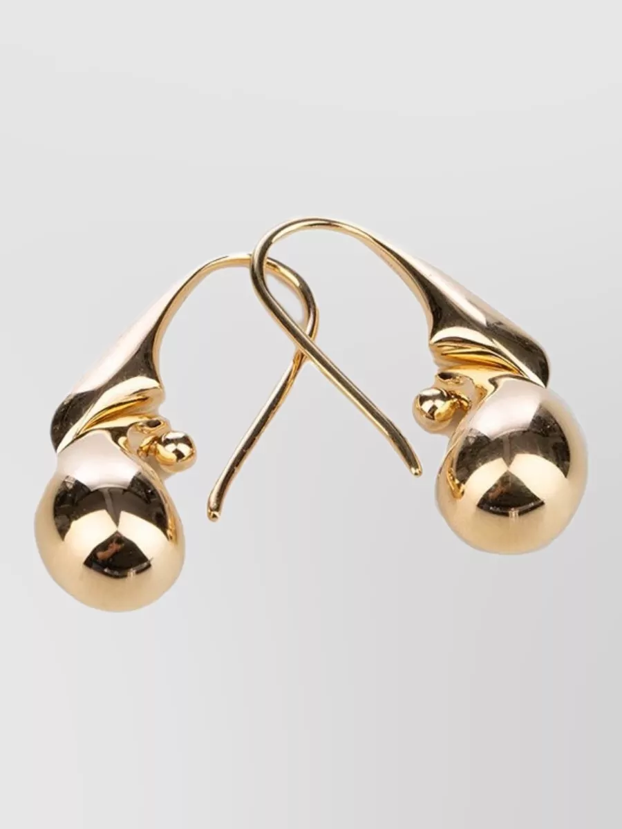 Bottega Veneta Gold Silver Drop Earrings