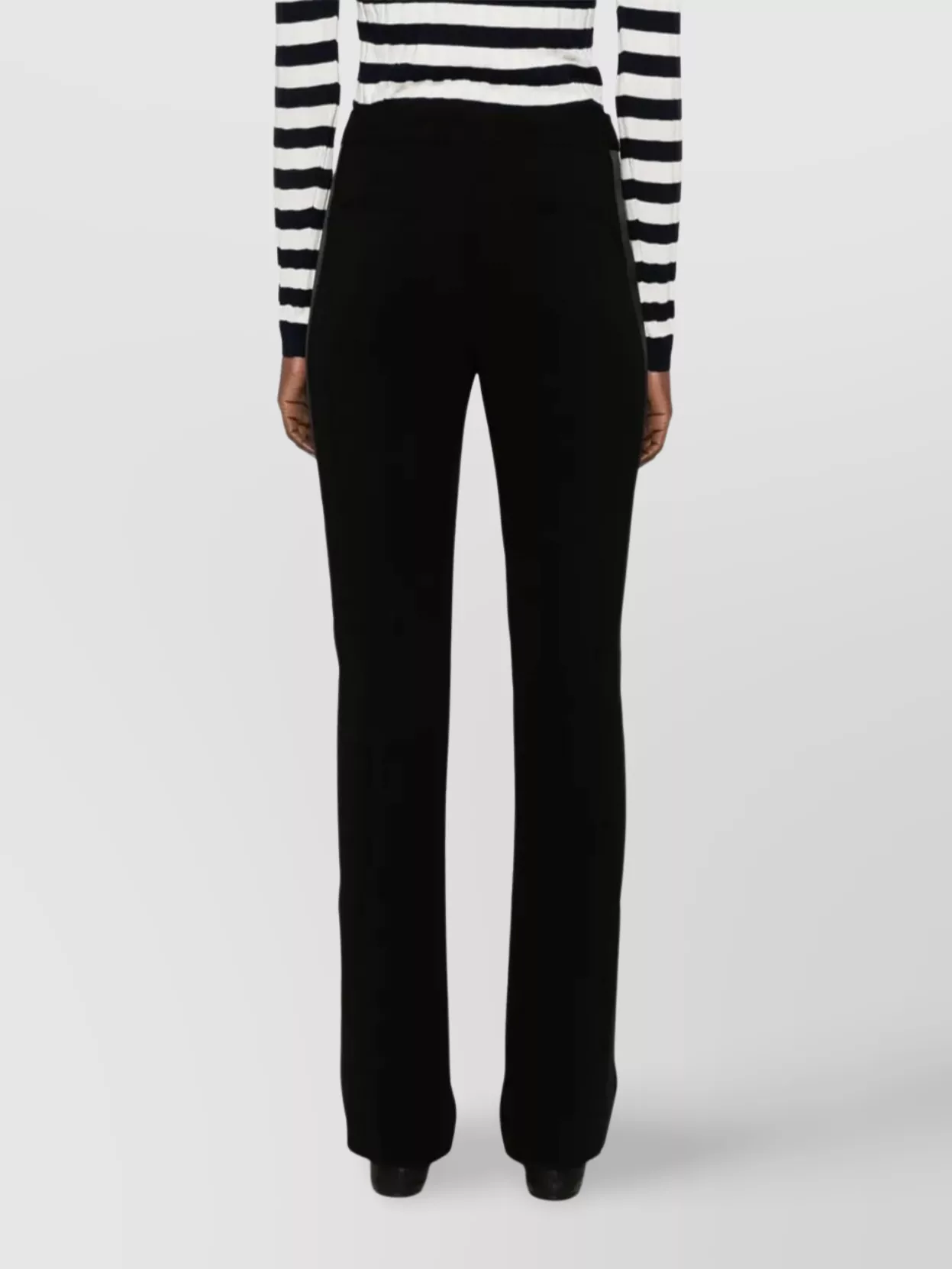 Max Mara Trousers Ankle-Length Satin Stripe