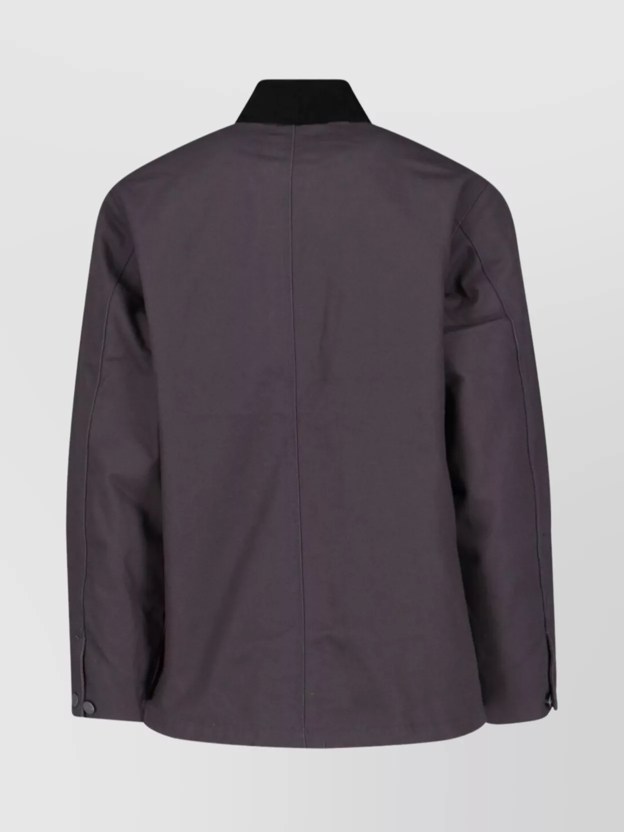 Carhartt Collared Neck Jacket With Long Sleeves And Pockets In Brown