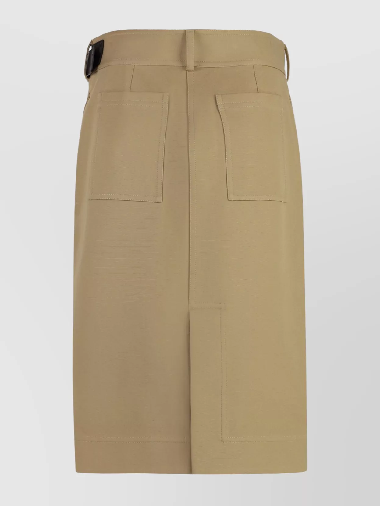Bottega Veneta Cotton Wrap Skirt With Belt And Buckle