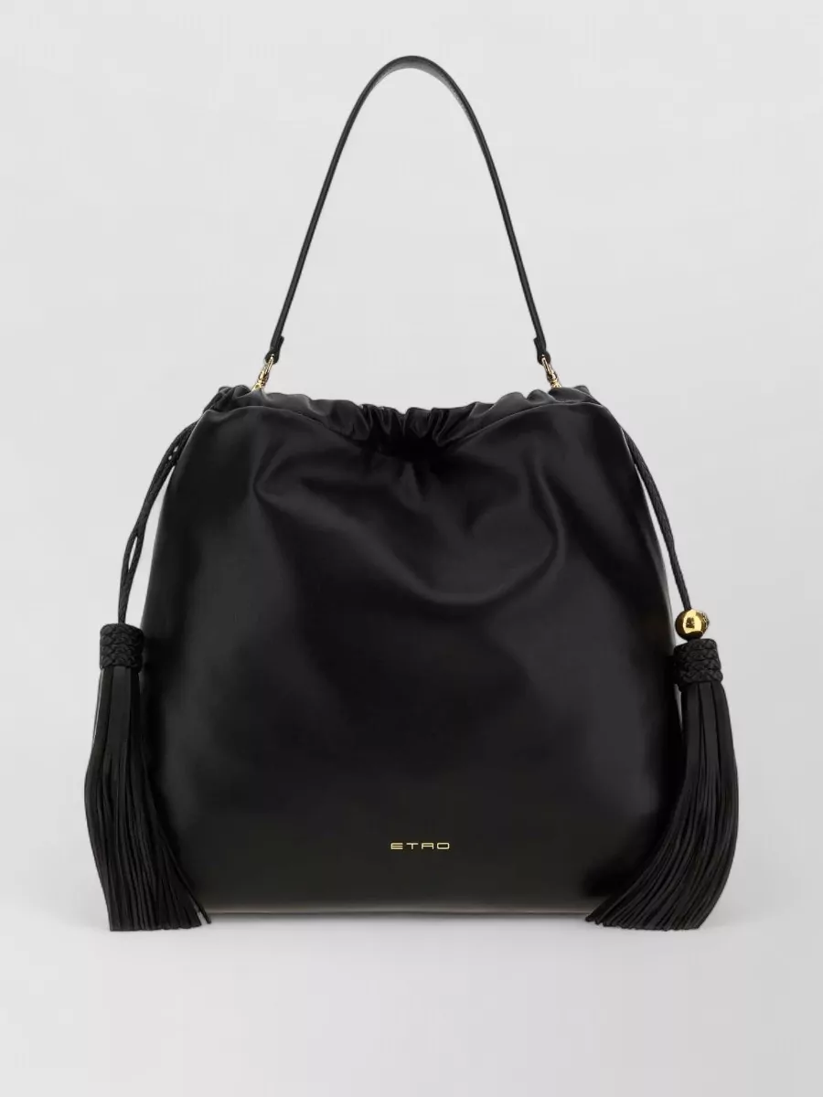 Etro medium lamb leather bucket bag