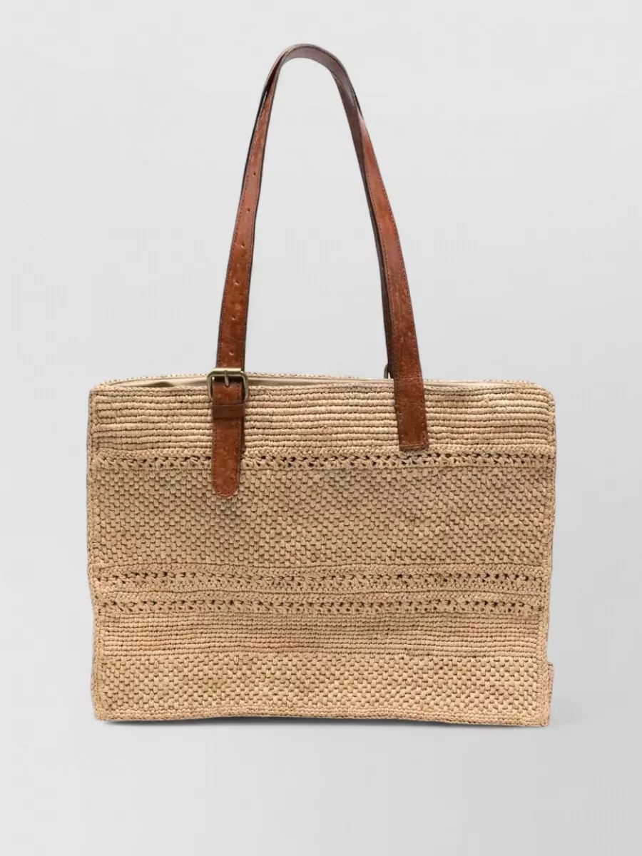 Ibeliv raffia shoulder bag