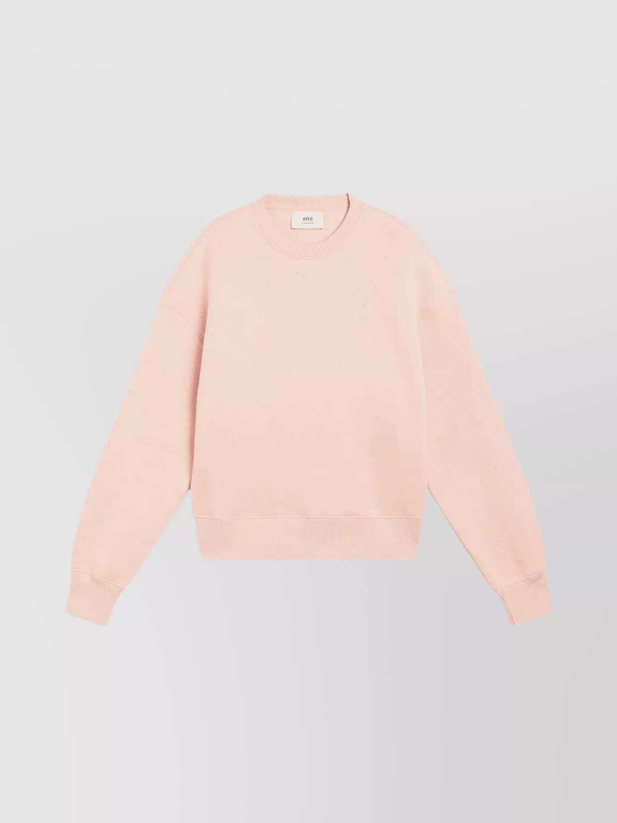 Ami Alexandre Mattiussi Ami Paris Blush Pink Ami De Coeur Sweatshirt Men In Neutral