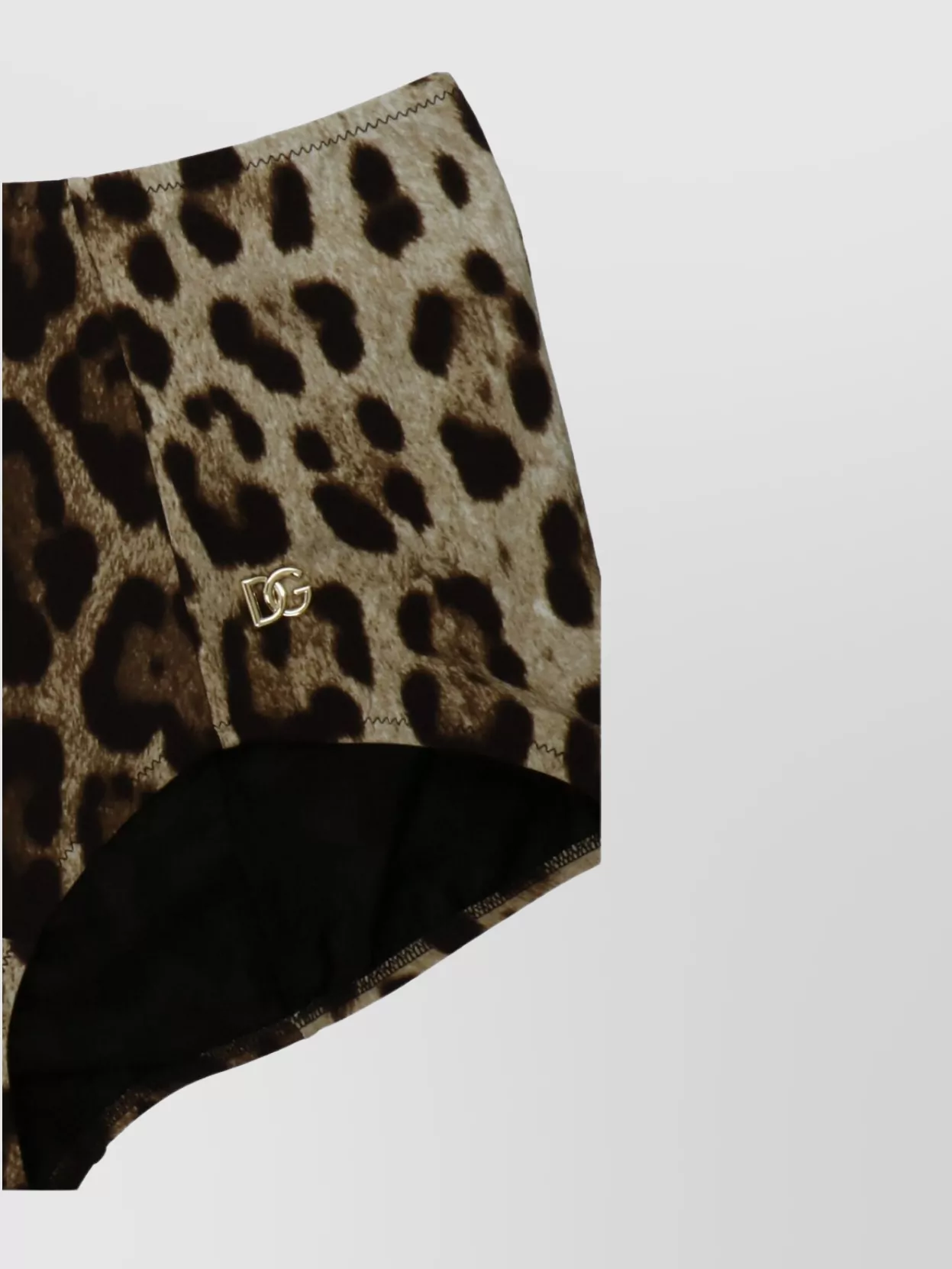Shop Dolce & Gabbana High-waisted Animal Print Briefs