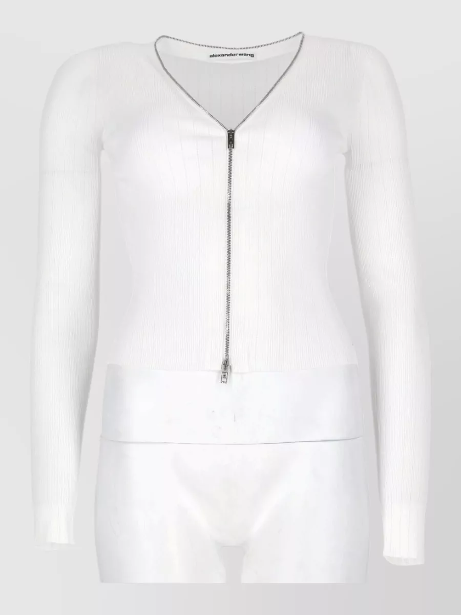 Alexander Wang pointelle slim-fit top