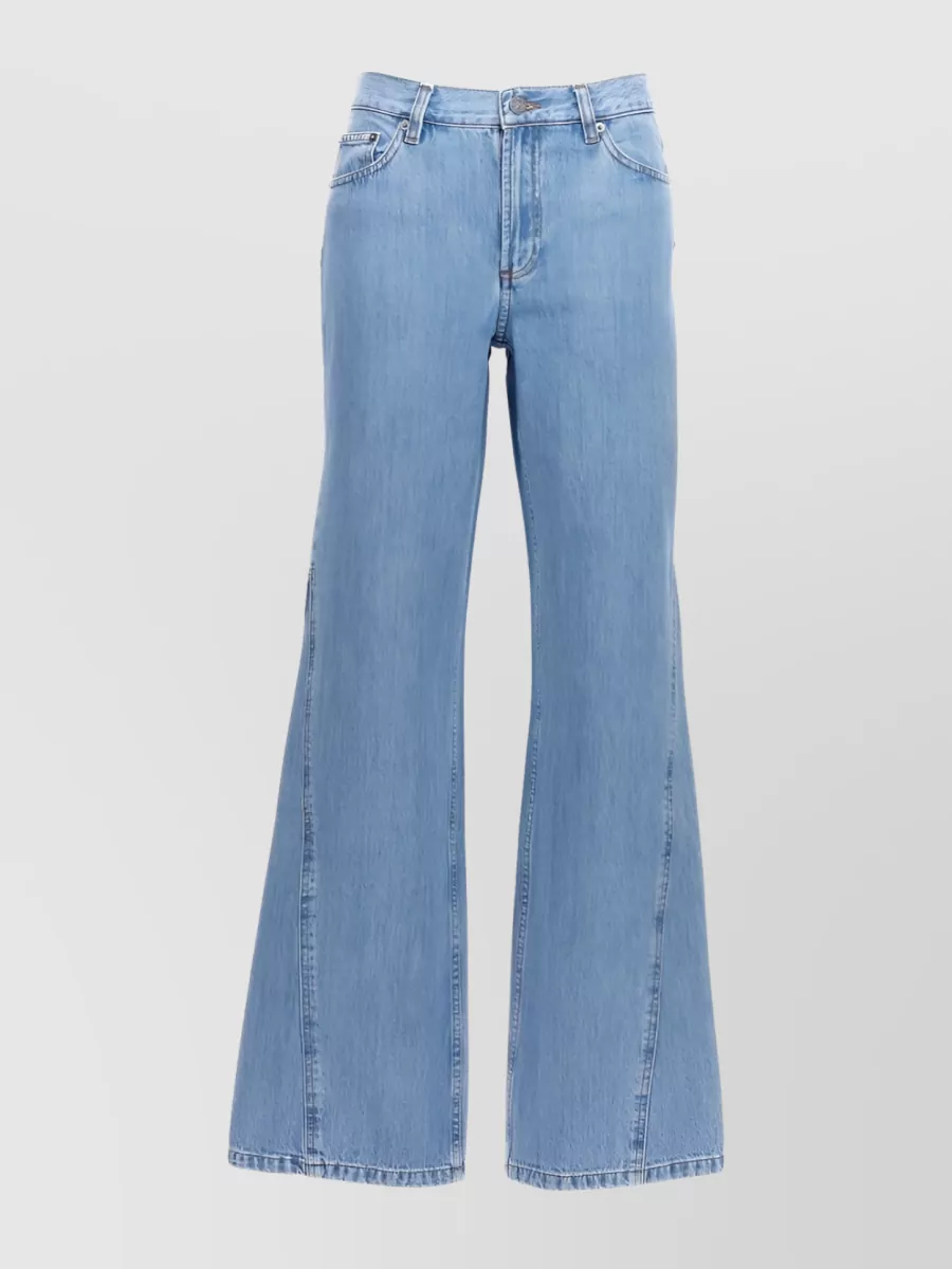 Shop Apc Elle Flared Denim Jeans In Blue