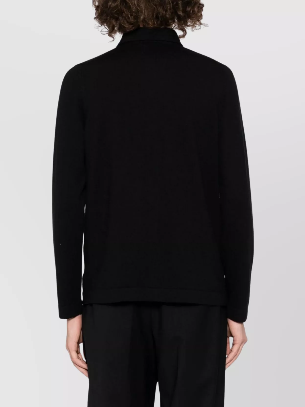 Tagliatore Long Sleeve Cardigan With Ribbed Cuffs And Hem