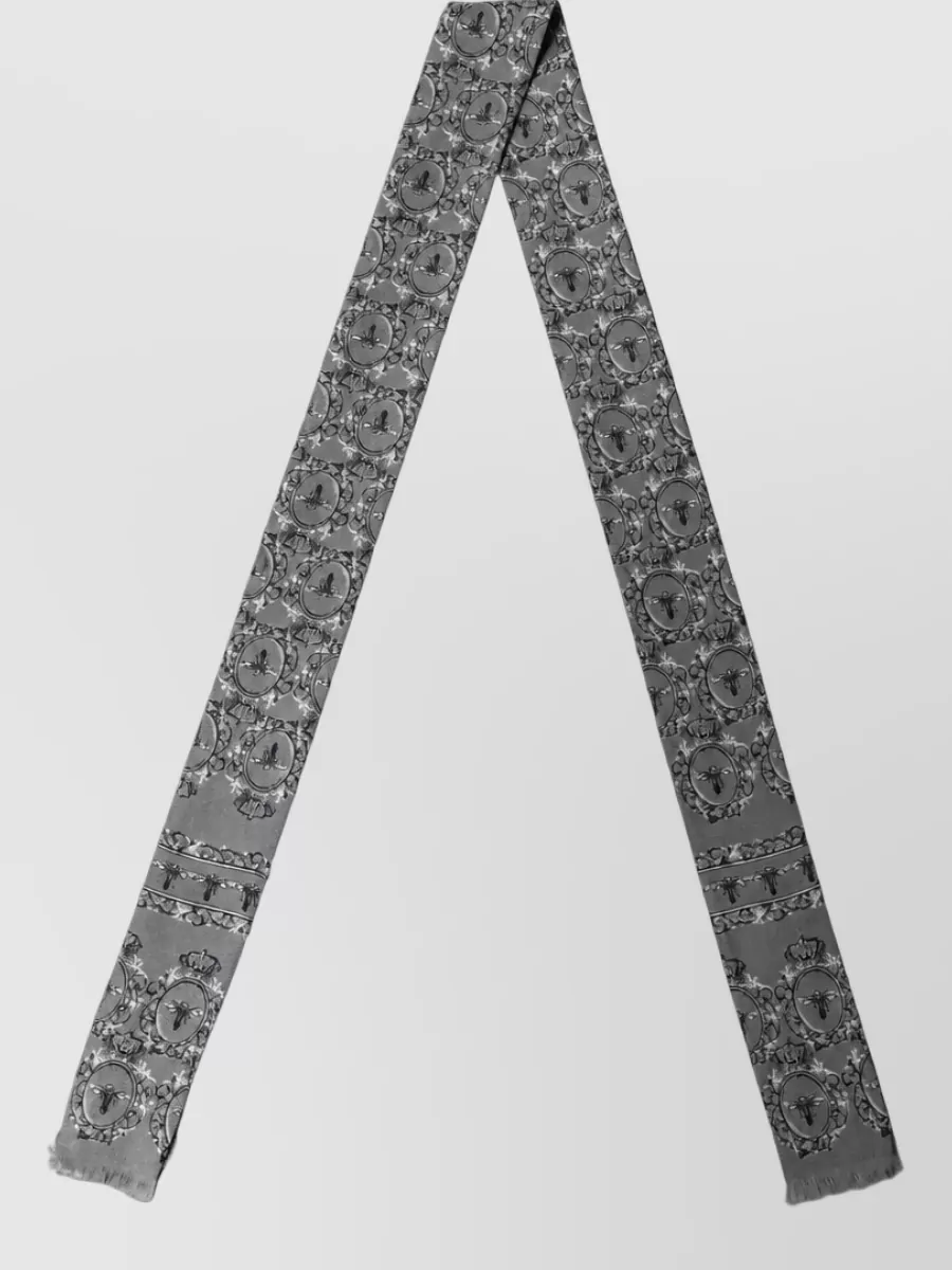 Dolce&Gabbana Silk Skinny Twilly Scarf