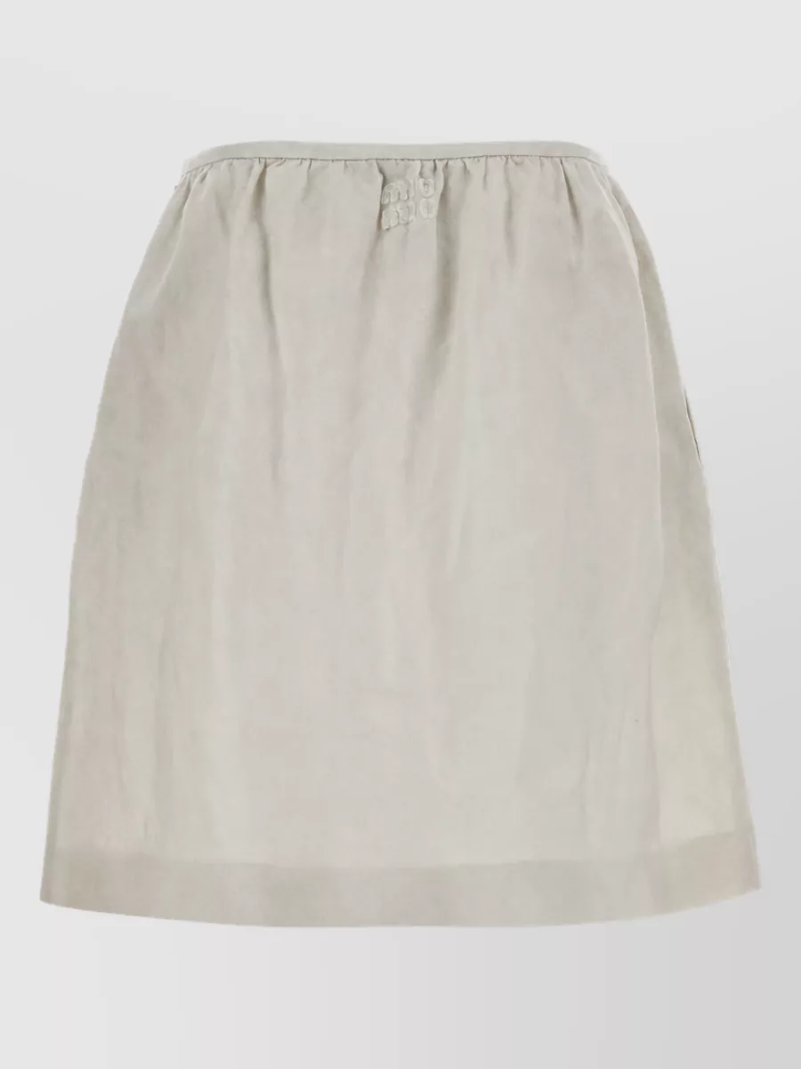 Miu Miu Linen A-Line Skirt